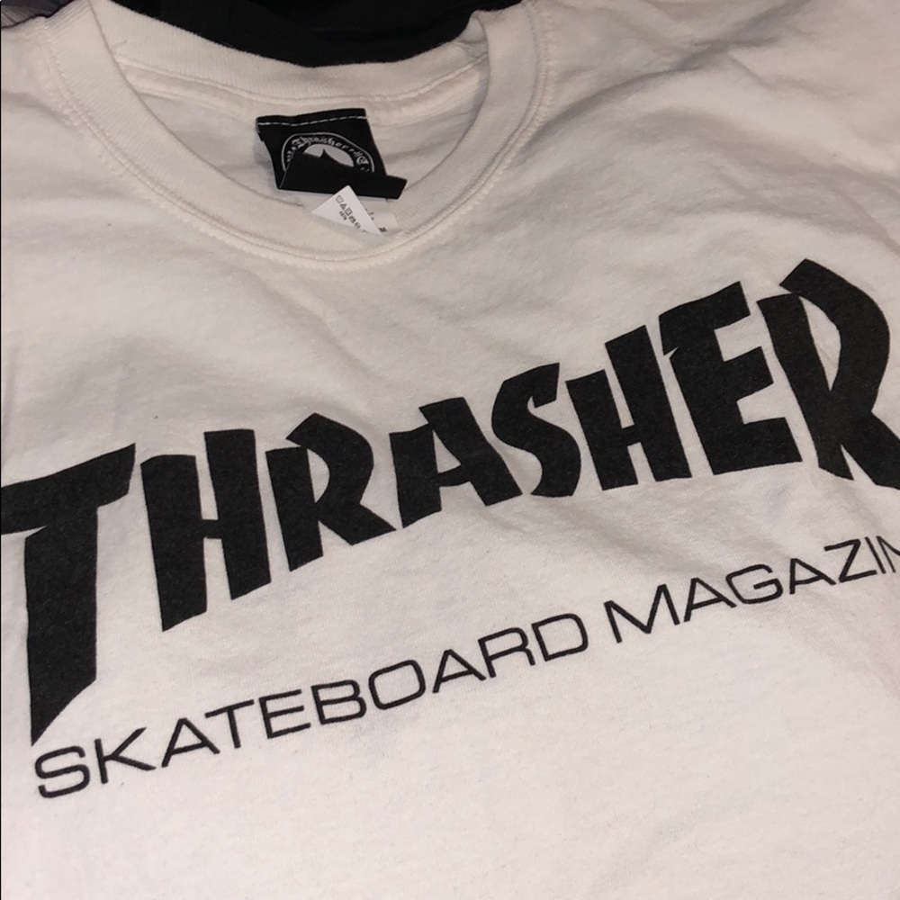 Long sleeve White thrasher shirt